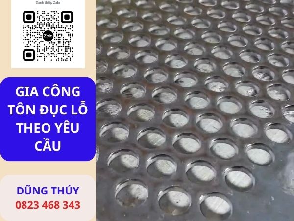 gia công tôn đục lỗ